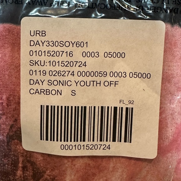 NWT DAY Sonic Youth graphic off-the-shoulder oversized tee / NEW - Picture 13 of 16